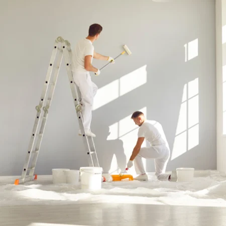 CertaPro painters at work in a West Michigan home